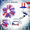 thumbnail image 5 of Olilia 3pcs Porch Goose Outfits for 23" Cement Lawn Goose Statue Clothes Hat and Tutu Skirt Easter 4th of July for Party Yard Outdoor(Star), 5 of 6