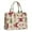 Beige Christmas Santa, variant on Large Capacity Tote Bag,Beige Christmas Gingerbread Man Pattern Handbag Fashion Luxury Tote Bag,15.7"x13"x 5.1" Inches,Laptop Compatible