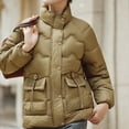 thumbnail image 7 of FDGIU Women's Lightweight Quilted Puffer Jacket - Long Sleeve Zip Up with Pockets, Loose Fit Warm Winter Casual Outerwear Coat, 7 of 7