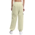 thumbnail image 2 of TSSOE Kids Girls Boys Cargo Trousers Hip Hop Dance Pants Joggers Athletic Sweatpants Jogging Bottoms Overalls Beige 11-12, 2 of 5