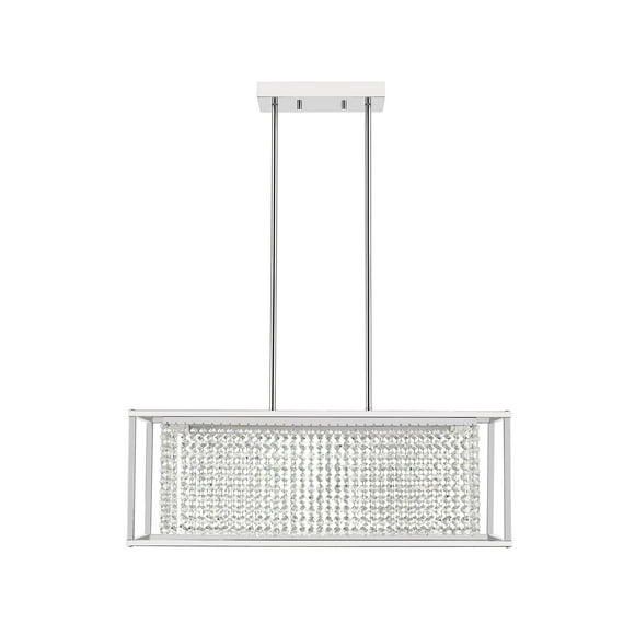 Lustre Intégré à LED Remis à Neuf Ove Decors 29LCHR-MILO28-LCOKY Milo Finition Chrome