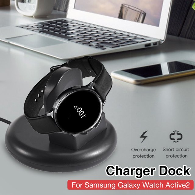 Kuymtek Cargador para reloj inteligente Galaxy Watch4/Watch4 Classic/Watch Active2 (redondo)