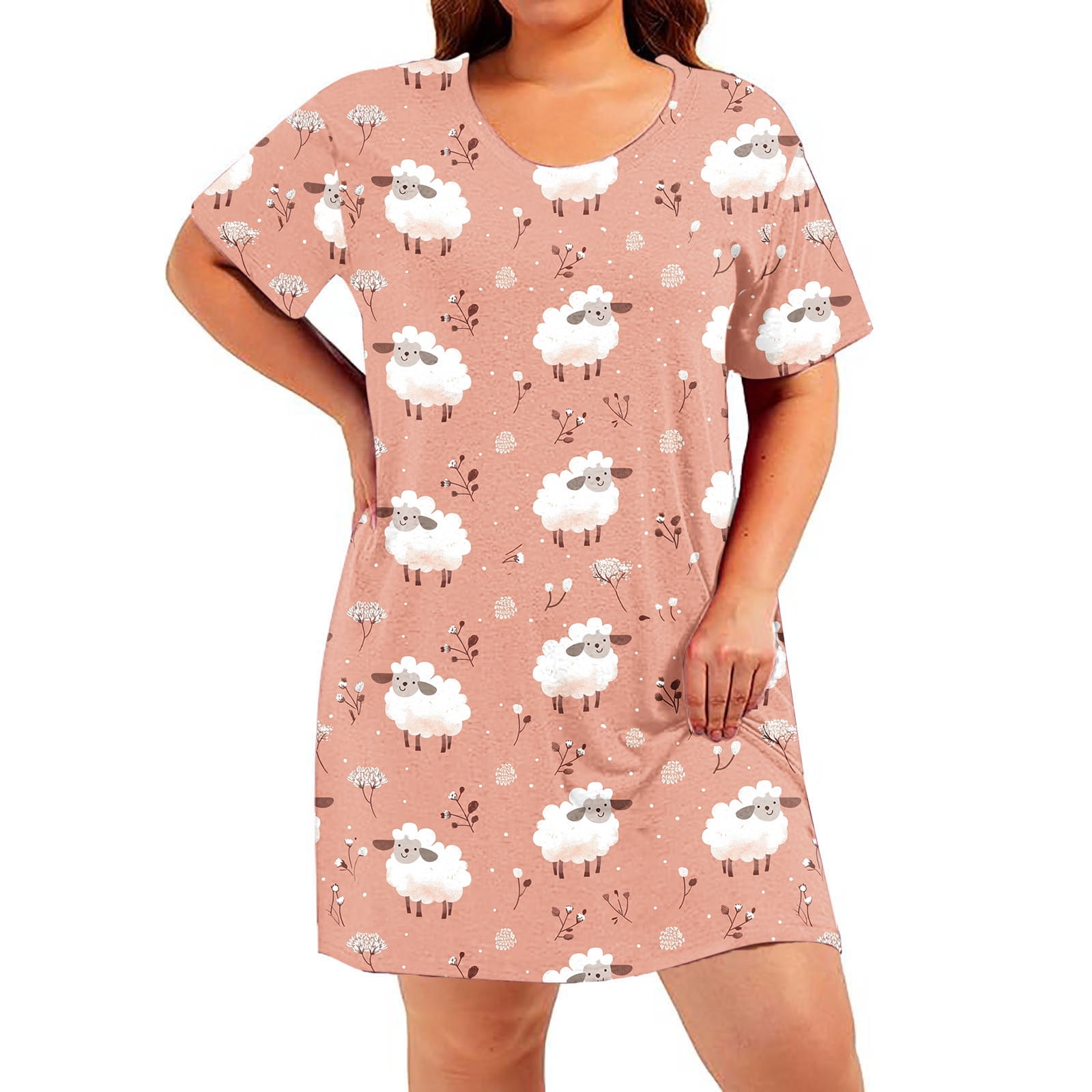 Sakmal Plus Size Moomoo Nightgowns for Women Cute Jamaica | Ubuy