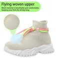 thumbnail image 3 of Cyiecw Sock Shoes for Kids Boys Girls Breathable Lightweight Sneakers High Top Slip on Shoes Athletic Walking Shoes(Toddler/Little Kid/Big Kid), 3 of 7