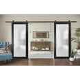 thumbnail image 5 of Sturdy Double Barn Door 60 x 96 inches with Frosted Glass, 5 of 6