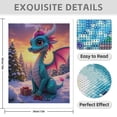 thumbnail image 3 of Diamond Art Kit for Adults, Dragon Winter Sunset Scene Diamond Painting for Adults Beginners, DIY Diamond Art Painting Kits, 5D Diamond Painting Crafts for Home Decor 12x16 Frameless, 3 of 7