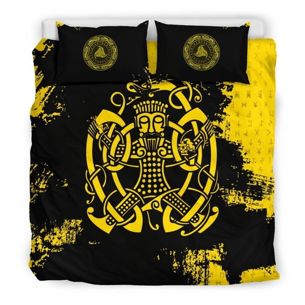 Juego de cama vikingo, Loki Bound Triskele Rune Gold Rlt12