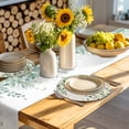 thumbnail image 4 of Sage Green Eucalyptus Round 13 Inch Placemats Set of 4, Farmhouse Weeping Leaves Linen HeatResistant Non Slip Place Mats for Dining Table, Wipeable Braided Kitchen Table Mats for Housewarming, 4 of 9