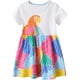 thumbnail image 3 of Vestidos para niñas pequeñas, tutú floral de unicornio, tul, vestido informal de verano, vestido de algodón de manga corta con dibujos animados, 3 of 5