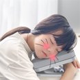 thumbnail image 4 of Matsuzay Almohada de siesta de escritorio en forma de U, almohada de viaje plegable más nueva, cojín de cara de escritorio para la escuela de oficina, Juegos de cama cielo gris oscuro Matsuzay HA008290-02B, 4 of 6