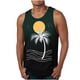 thumbnail image 1 of Tanques para Hombre para la Moda de Verano Casual Solto Chaleco Impresión Deportivo Cuello Redondo Tanque, Poliéster de Algodón, 1 of 3