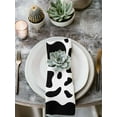 thumbnail image 3 of Black and White Cloth Napkins Washable Set of 8, Farmhouse Cow Black White Reusable Dinner Table Napkins Cloth Bulk for Weddings Kitchen Restaurants Hotel Events Parties 20 x 20 Inch, 3 of 9