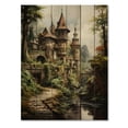 thumbnail image 3 of Designart "Retreat Earthy Castles Rustic wall art II" Cityscapes Print on Natural Pine Wood, 3 of 5
