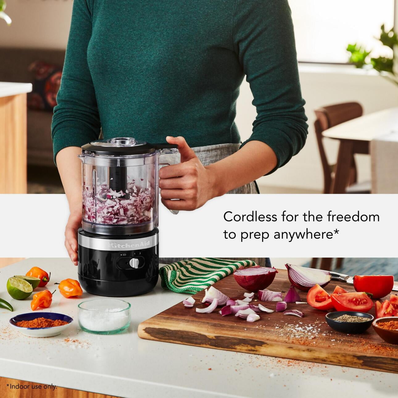 KitchenAid Cordless 5 Cup Food Chopper - KFCB519