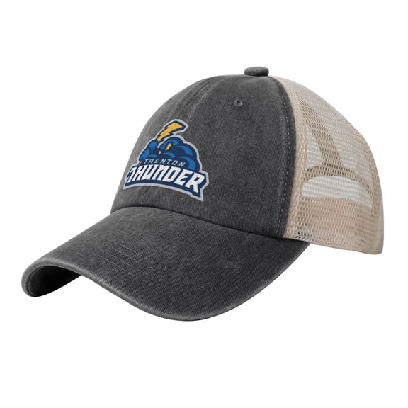 Trenton Thunder Hat Adjustable Athletic Vintage Washed Distressed Mesh Baseball Cap