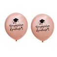 thumbnail image 4 of CIMAXIC Party 20 Pcs 12 Inch Party Balloons Congratulate Graduate Letter Ballons Inflatable Balloons for Graduation Party Decoration (Rose Gold),4.72"X2.76"X0.01", 4 of 5