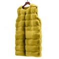 thumbnail image 6 of Usmixi 2023 Faux Fur Coat for Women Fluffy Plush Vest for Women Plus Size Casual Solid Sleeveless Fuzzy Fleece Coat Open Front Faux Furry Long Tank Outwear Winter Faux Fur Coat, 6 of 6