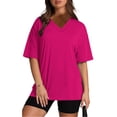 thumbnail image 3 of ameIAEA Matching Sweat Sets for Women Casual Short Sleeve Tops Shorts 2 Piece Set Tracksuit, 3 of 5