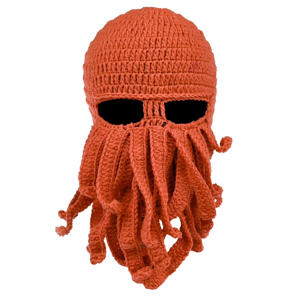 QHGstore Winter Unisex Tentakel Octopus Strickmütze Hut Mütze Wind Ski Mask