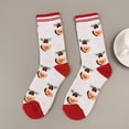 thumbnail image 3 of 6 Pairs Christmas Socks Colorful Printed Pattern Holiday Socks Skin Friendly Warm Christmas Decoration Gadget 6 Pairs Free Size, 3 of 6