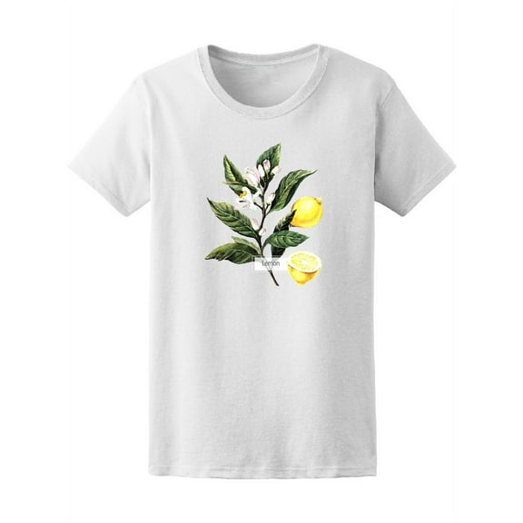 Watecolor Lemon Botanical Tee Women's -Image by Shutterstock