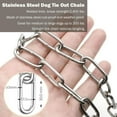 thumbnail image 3 of 15 ft Dog Chains for Outside - Heavy Dog Tie Out Chain Leash Great for Small to Large Dogs Up to 200Lbs - Chew Proof Long Dog Leash Chain Dog Chain for Yard Camping or Travel 15 ft / 200lbs, 3 of 5