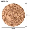 thumbnail image 6 of Leopard Print Round Tablecloth 60x60in(153x153cm) – Waterproof Polyester Table Cover with Full Print Design, Wrinkle Resistant & Washable for Kitchen Dining Party Decor, 6 of 6