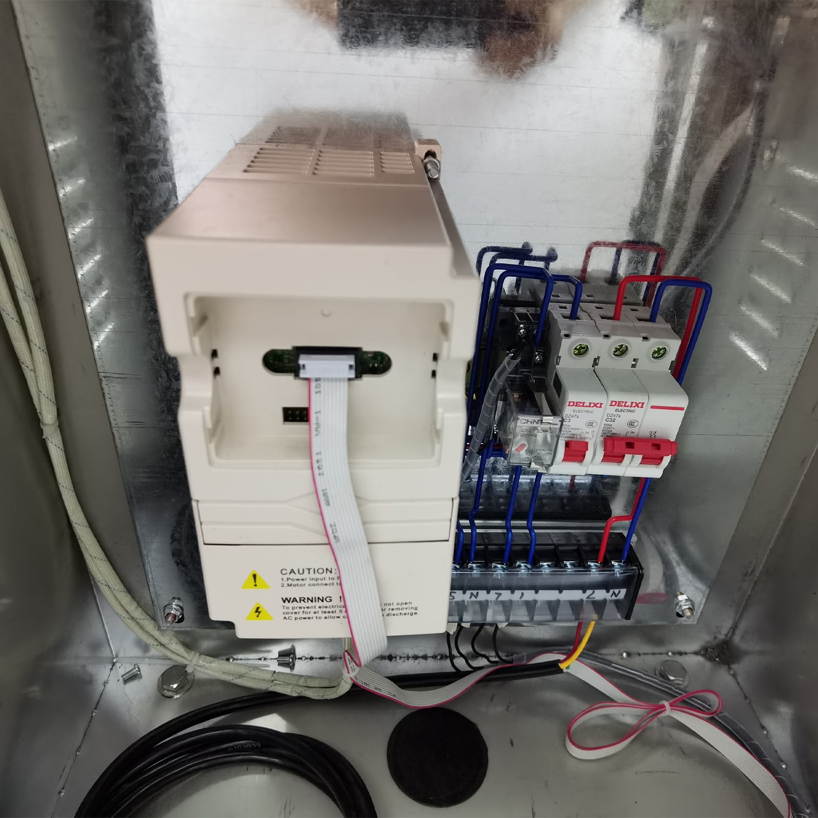 220V 1PH Automatic Centrifuge Scarper Separation Machine Bottom Discharge with Frequency Converter Box