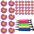 thumbnail image 2 of Portavasos Inflable para Flotador Donut Posavasos Fiesta en La Piscina Color Morado, 2 of 9
