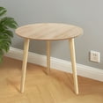 thumbnail image 2 of YOTQUSKI Round End Table, Small Side Table, Accent Table, Small Nightstand, Wood Concise Small Tables for Patio, Yard, Balcony, Garden, Living Room, Bedroom, 2 of 5