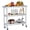 With wheels 14*24*34, variant on 3-Tier Stainless Steel Work Table, Heavy Duty Commercial Food Prep Table, Kitchen Utility Workstation with Rags and Gloves, for Restaurant, Hotel, Laundry, Garage, Indoor, Outdoor, BBQ