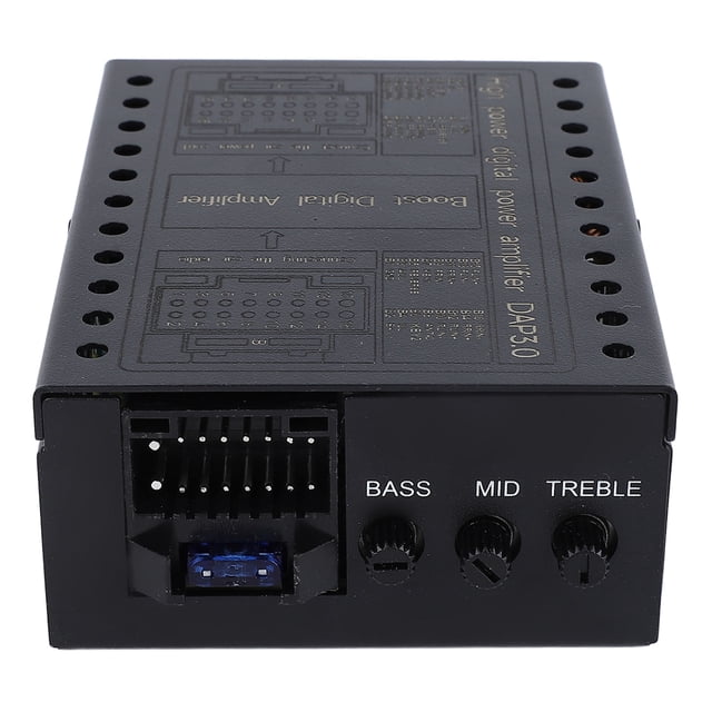 Amplificador DSP Para Automóvil, Clase Compacta AB, Fácil Instalación, Amplificador De Potencia Para Automóvil, Negro Mate, Estable Para Sistemas De Sonido Para Automóvil