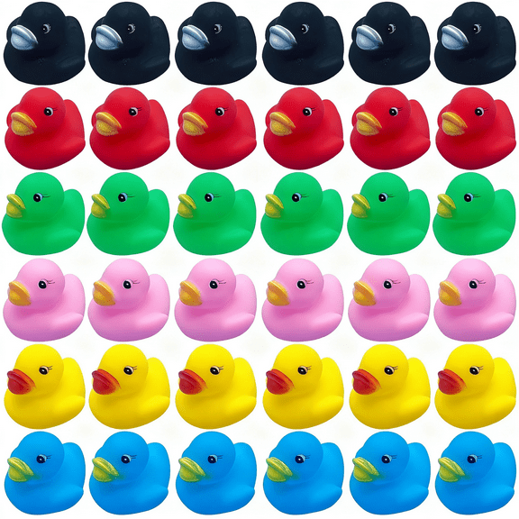 Tcwhniev 50 Pcs Rubber Ducks,Assorted Ducks Bath Toy,Bath Floater,Bath Toys Rubber Duck for Shower Birthday Party Favors Gift