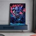 thumbnail image 5 of Póster de anime en línea Valorant, lienzo de neón, arte de pared, decoración de sala de juegos kawaii, Reyna Jett, regalo estético para jugadores, pintura, 5 of 5