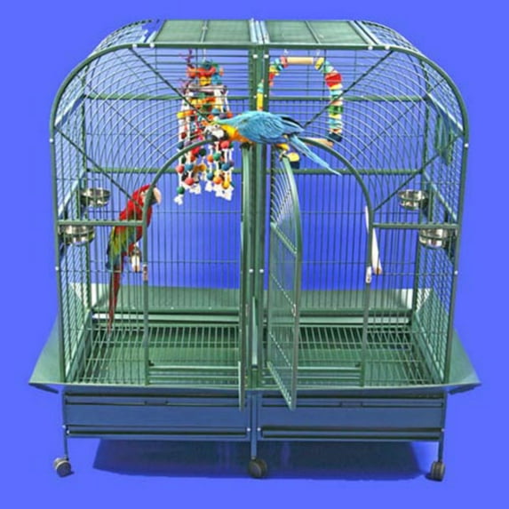 A and E Cage Co. Dome Top Style Double Macaw Bird Cage 6432