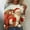 #298-Red, variant on Craaazy Christmas Shirts Womens Round Neck Long Sleeve Christmas Printed Shirts Gifts