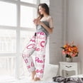 thumbnail image 5 of Fuzoiu Breast Cancer Pink Ribbons Awareness (2) Print Women's Pajama Pants,Lounge Pants with Drawstring and Pockets, Casual Pjs Sleep Bottoms, Women's Sleep Pants-Small, 5 of 6