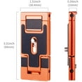 thumbnail image 4 of K&F Concept Aluminum Alloy Quick Release Plate with 1/4 Inch Screw for Camera, Cage, Cellphone etc (Orange), 4 of 13