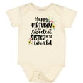 thumbnail image 3 of Inktastic Happy Birthday to the Sweetest Sister in the World Girls Baby Bodysuit, 3 of 5