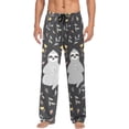 thumbnail image 2 of FREEAMG Sloth Cotton Pajama Pant for Men, Super Soft Lightweight Lounge Pajama Bottoms Drawstring Sleepwear Pant with 2 Pockets, 2 of 7