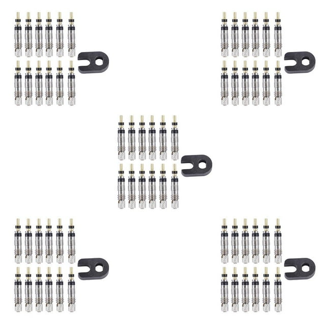 ZLight 2/12PCSAir Valve Core Mountain Bike Tire Valve Core Repair Kit with Tool Bicycle Accessory Road Bike Tubes Repair Tire Parts 12PCS valve core 5Set