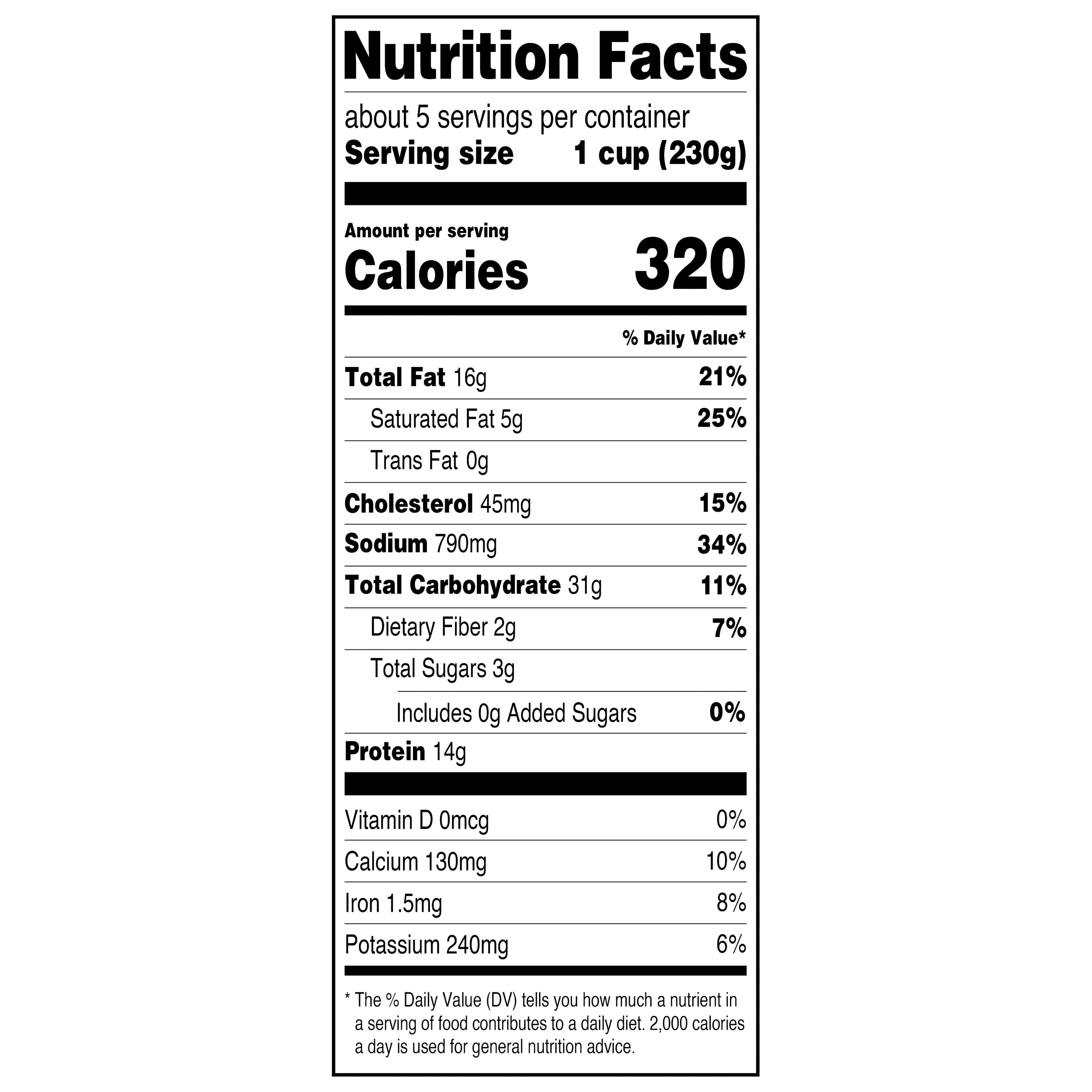 Great Value Cheesy Chicken Broccoli Pasta, 40 oz (Frozen)