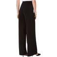 thumbnail image 2 of NY Collection Womens Petites Office Mid-Rise Palazzo Pants, 2 of 2