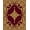 Maroon, Pattern 1, variant on ODIKA 4'x6' Machine Washable Non-Slip Area Rug, Elegant Damask Artisan High Traffic Rug, Maroon, 523100
