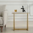 thumbnail image 4 of Uttermost Midas Thick Crystal Accent Table in in Gold, 4 of 8