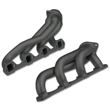 For 1979 to 1993 Mustang GT 4-1 Design 2-PC Stainless Steel Exhaust Header (Black Ceramic Coated) 85 86 87 88 89 90 91