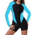 thumbnail image 2 of Bixock Tankini Swimsuits for Women,One Piece Swimsuits for Women,Swimsuits for Women Long Sleeve Protection Guard Zip Closure Surf Swimsuit Swimsuits, 2 of 6