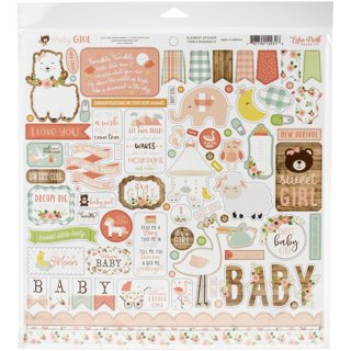 Baby Girl Months 12x12 Scrapbook Paper - 4 Sheets – Country Croppers