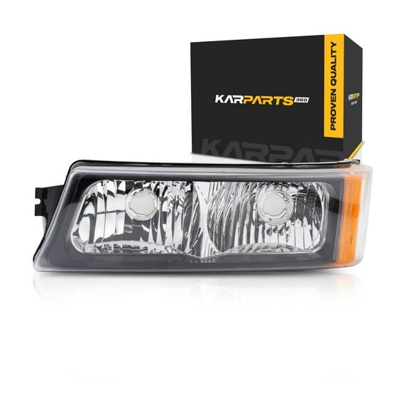 For Chevy Silverado 2500 HD 2003 2004 2005 2006 Turn Signal Light Driver Side | Front | CAPA | Clear Lens | Chrome Housing | With Steel Bumper Style | For GM2520185, GM2520185C | 15199556