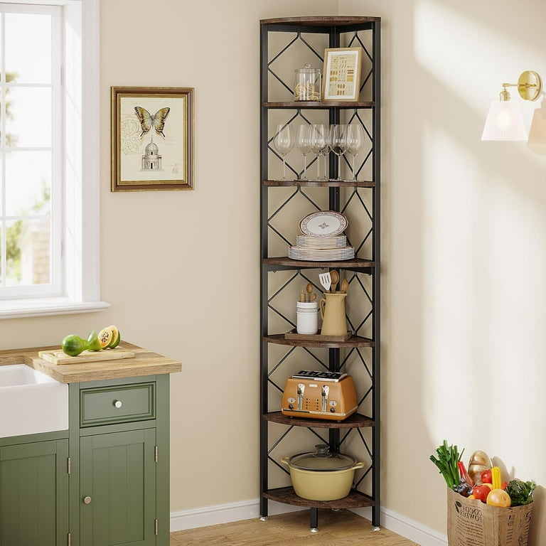 Small tall corner shelf discount